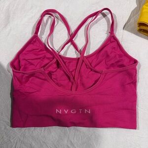 NVGTN Fuchsia Flourish Seamless Bra